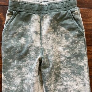 Cotton Citizen Women’s Tie-Dye Joggers - Green and White